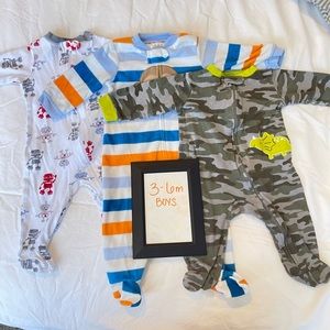 Boys Footie Pajamas - 3/6